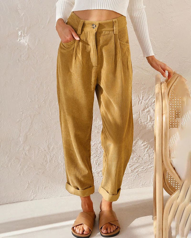 Pantalón Pana Alto Cálido