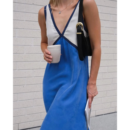 Vestido Elegante Cuello Alto Mujer