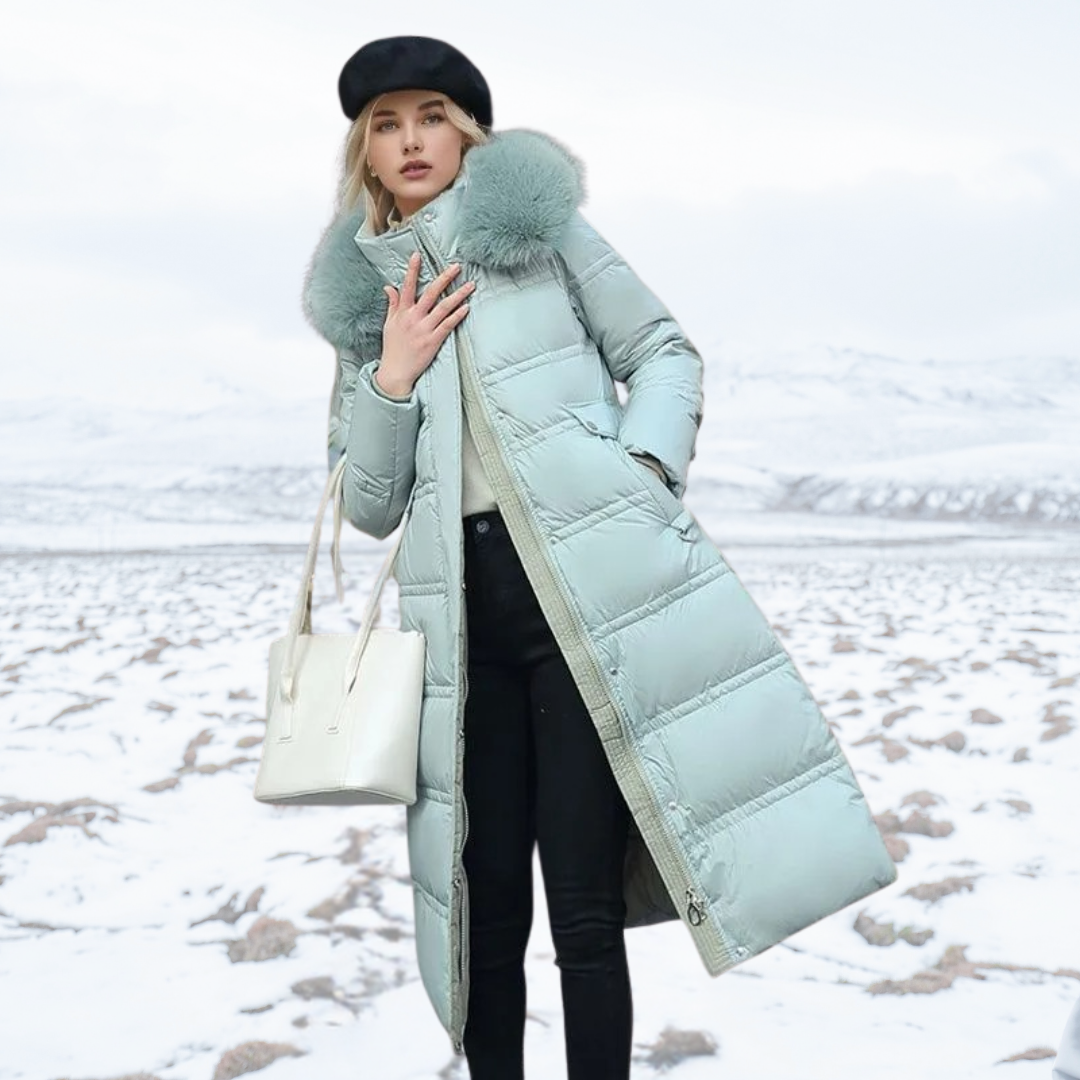 Chaqueta Acolchada Mujer Cuello Alto Invierno