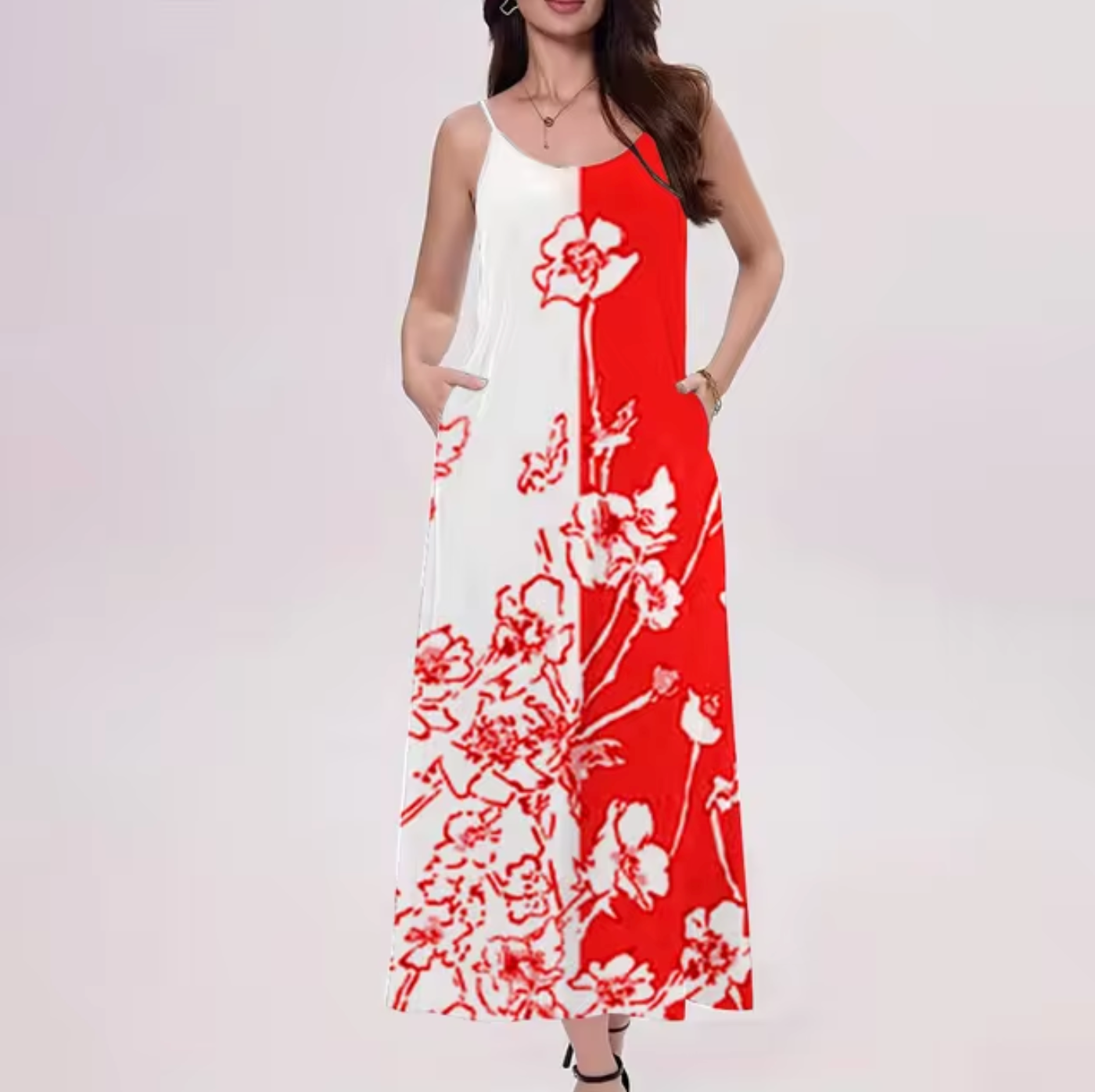 Vestido Floral Sin Mangas Verano