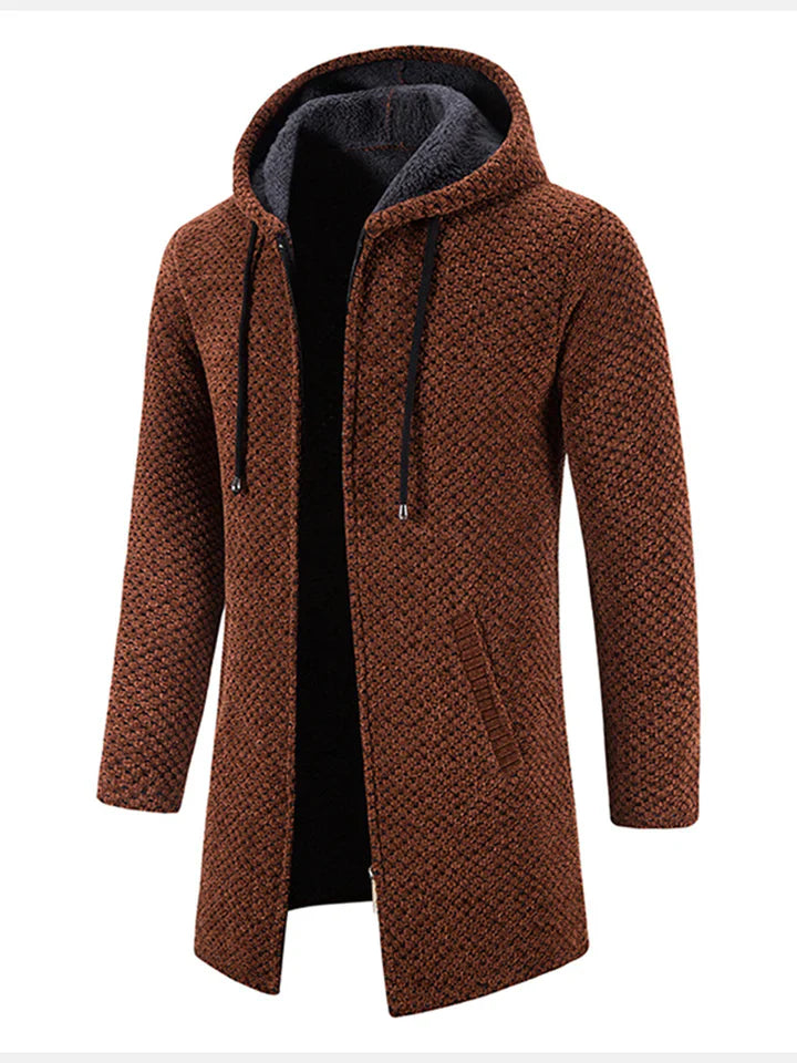 Chaqueta Polar Hombre Capucha Cremallera