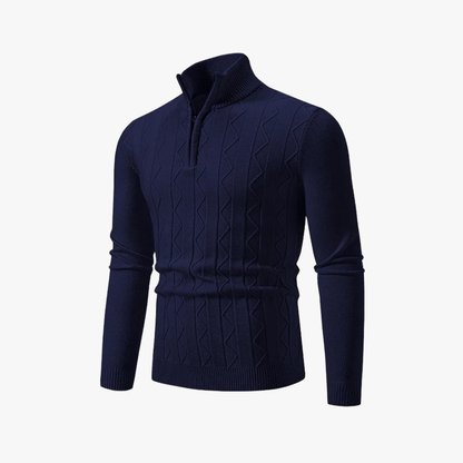Sudadera Punto Cremallera Elegante Hombre