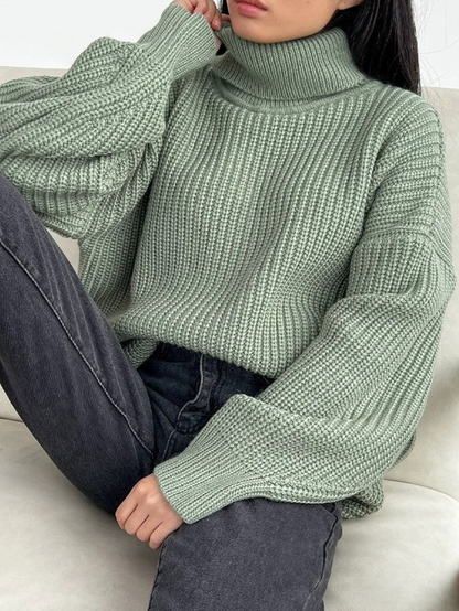 Sudadera Punto Grande Cuello Alto