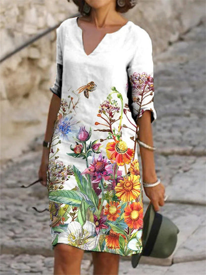 Vestido Floral Estilo Primavera