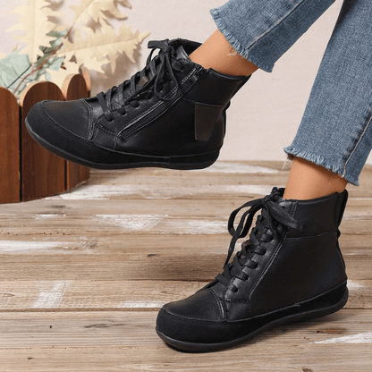 Botas Mujer Alta Cremallera Cómodas