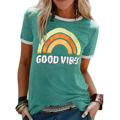 Camiseta Estilo Relajado Positivo
