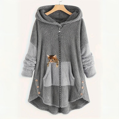 Sudadera Gato Acogedora y Suave