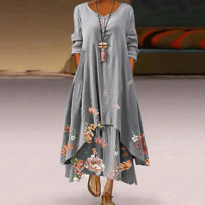 Vestido Mujer Algodón Estilo Chic