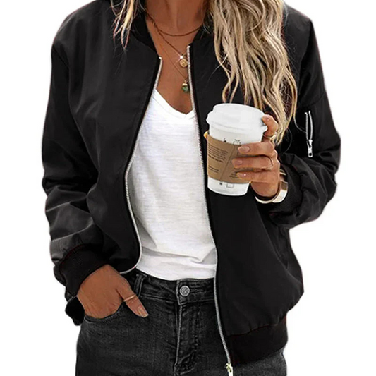 Chaqueta deportiva mujer larga con cremallera - Vestiria