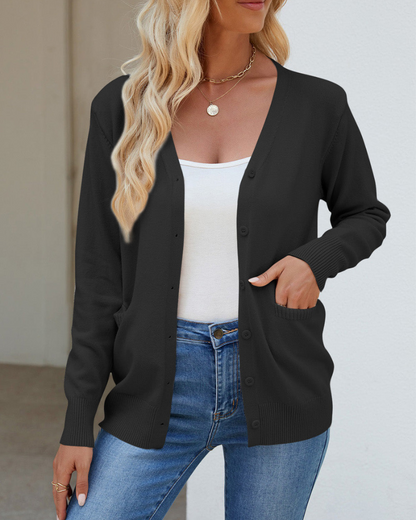 Chaqueta de Invierno Cuello Alto Bolsillos