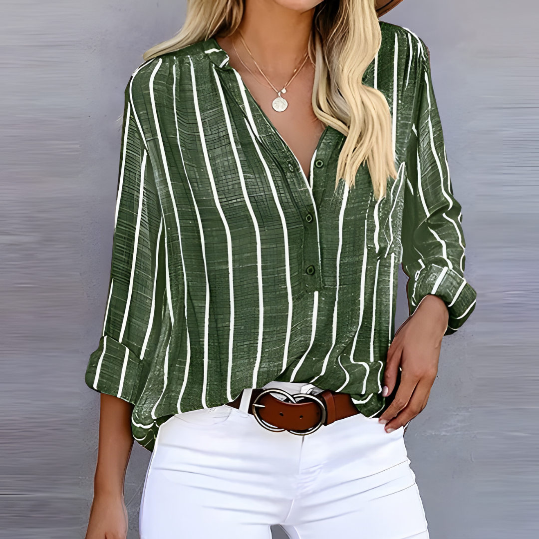 Blusa de rayas moda mujer