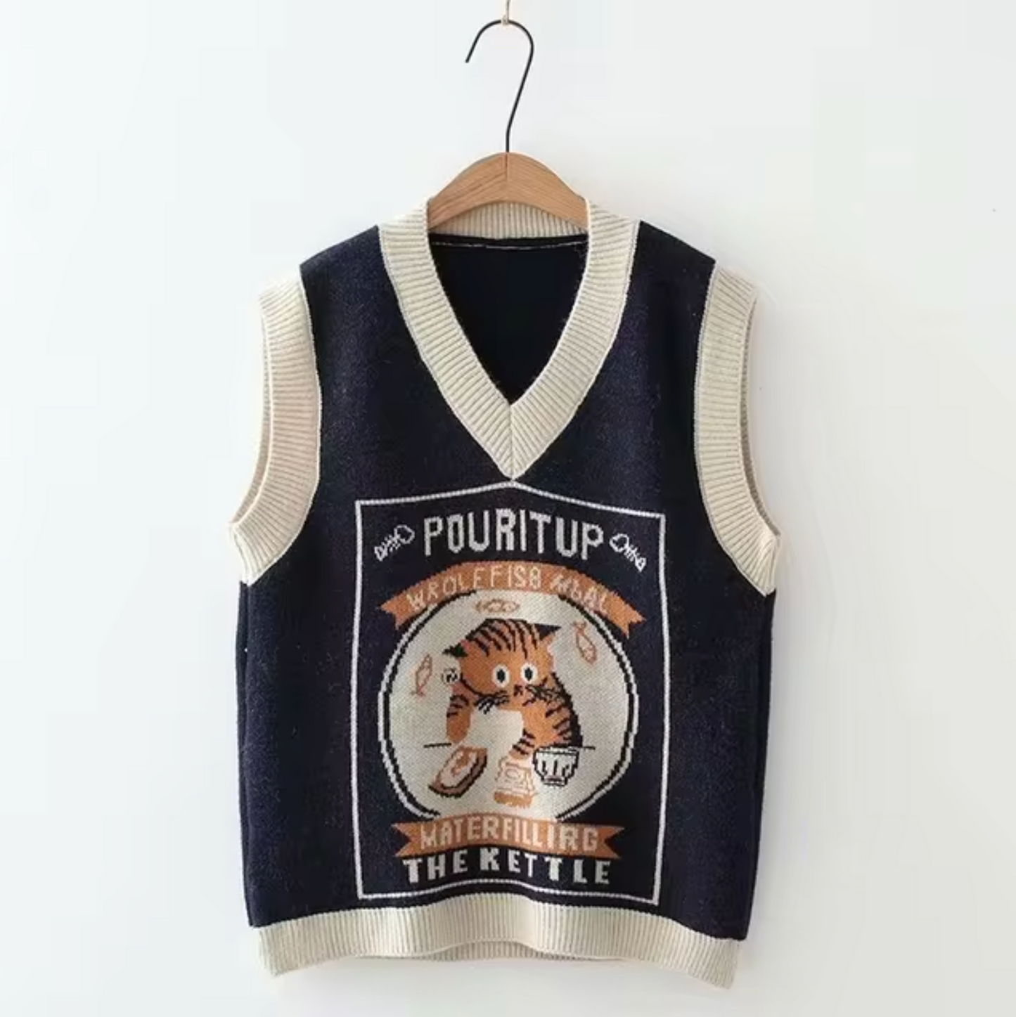 Chaleco Punto Cuello Redondo Mujer