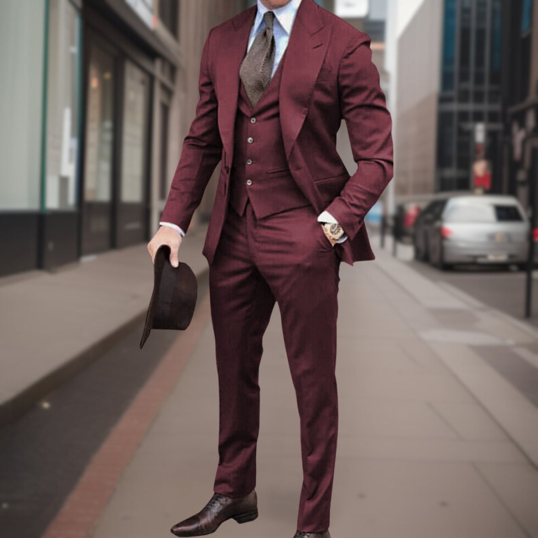 Traje Clásico Tres Piezas Elegante