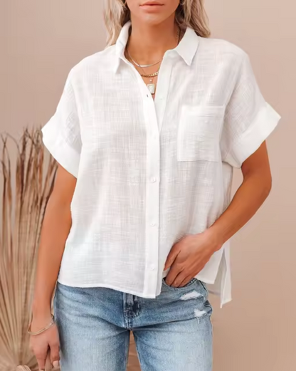 Blusa Lino Fresca de Verano