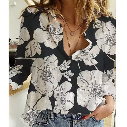 Blusa Florales Estilo Mujer