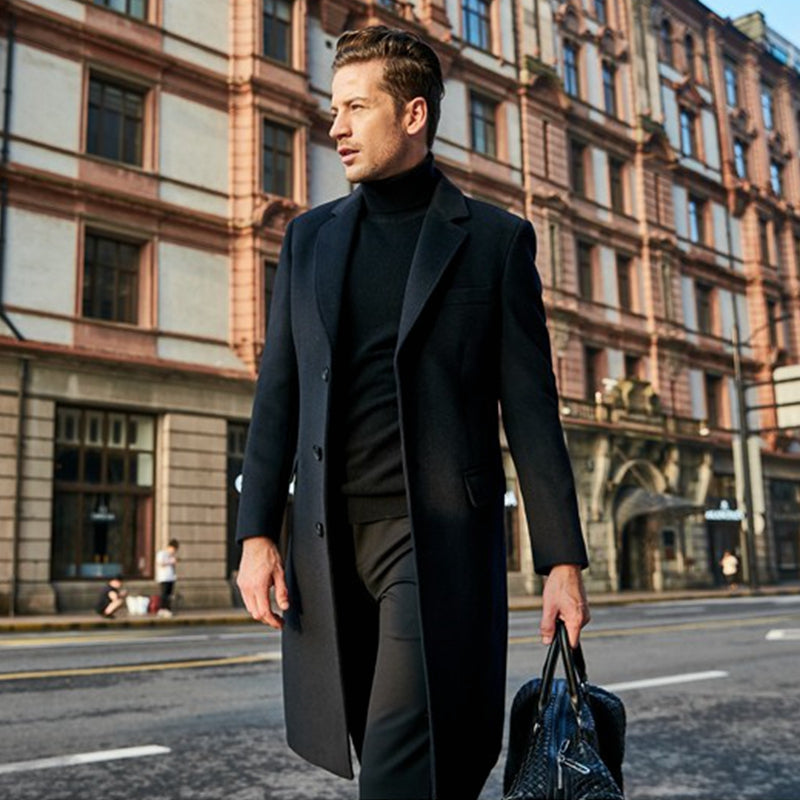 Abrigo Hombre Largo Elegante Invierno - Vestiria