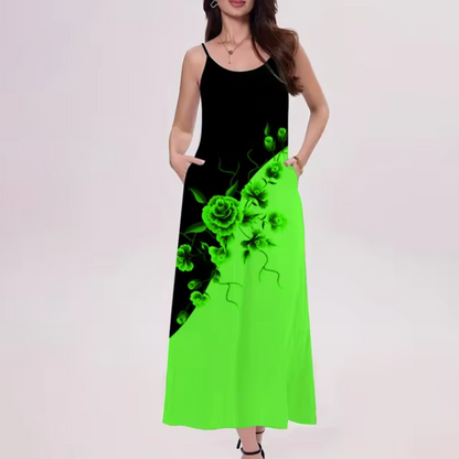 Vestido Elegante Largo Multicolor