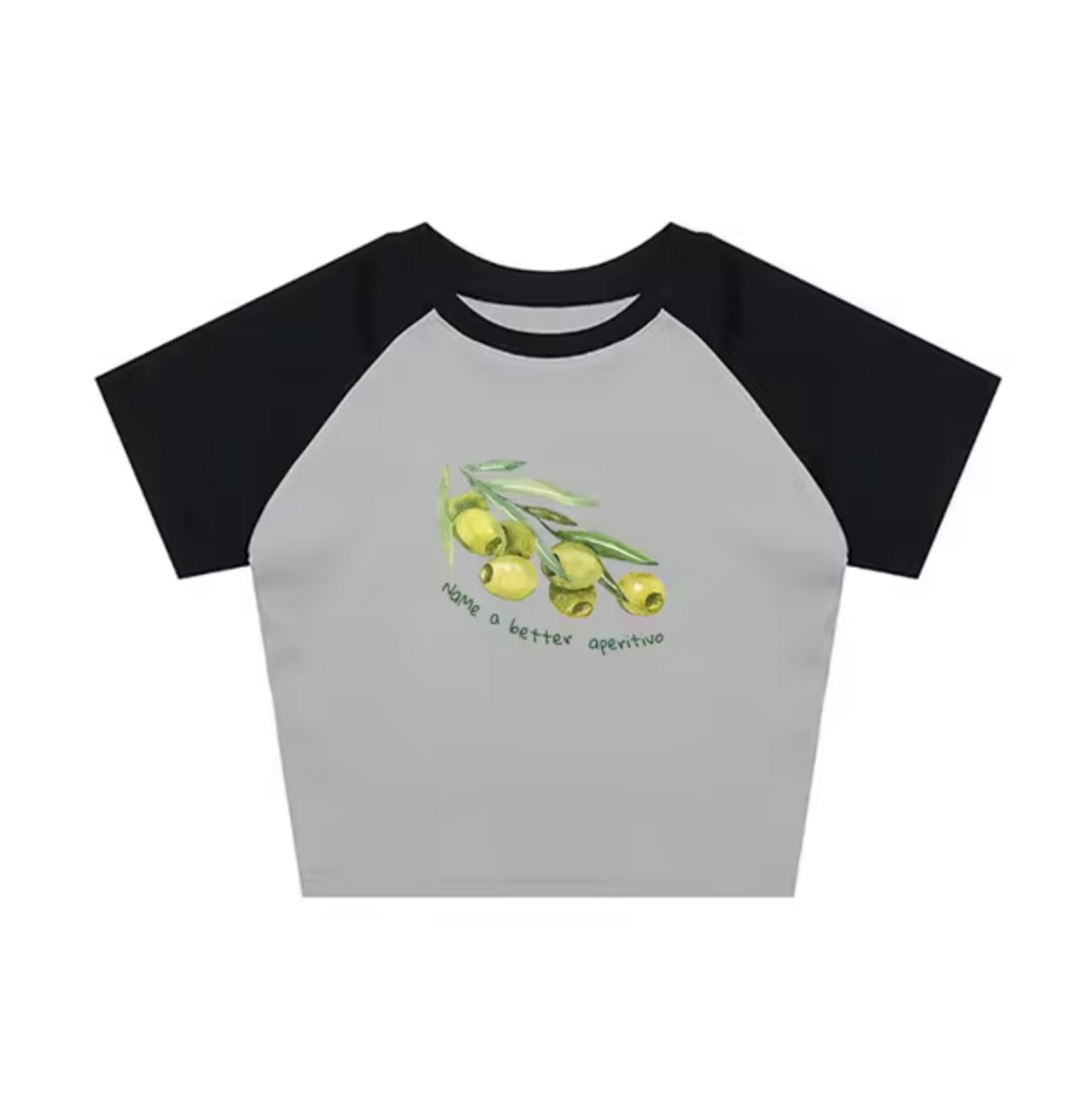 Top Camiseta Oliva Estilo Militar