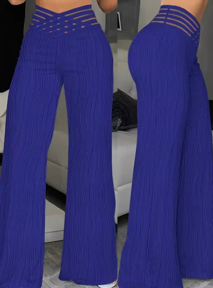 Pantalón Mujer Cintura Alta Estilo Clásico