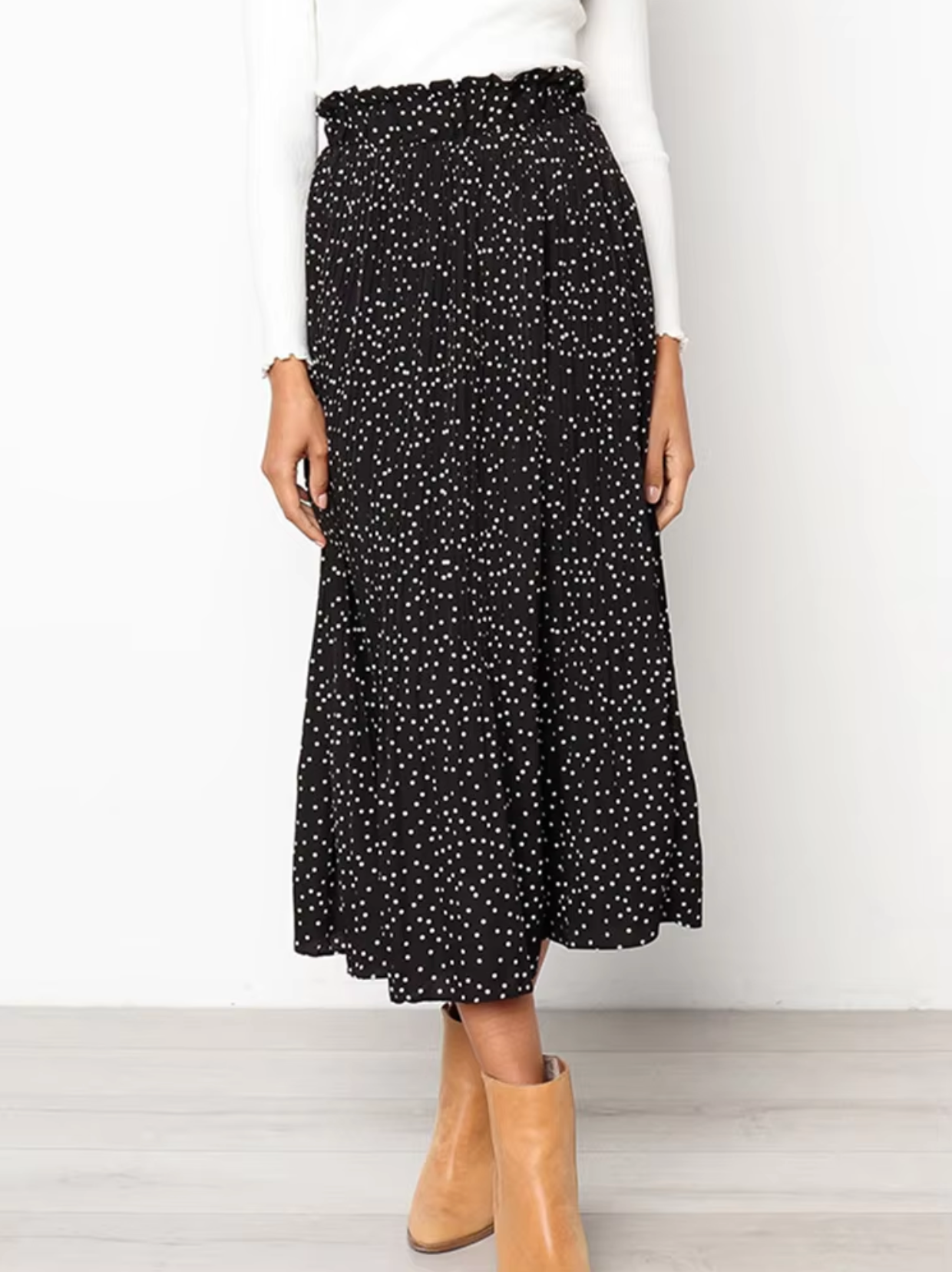 Falda Midi Floral Estampado