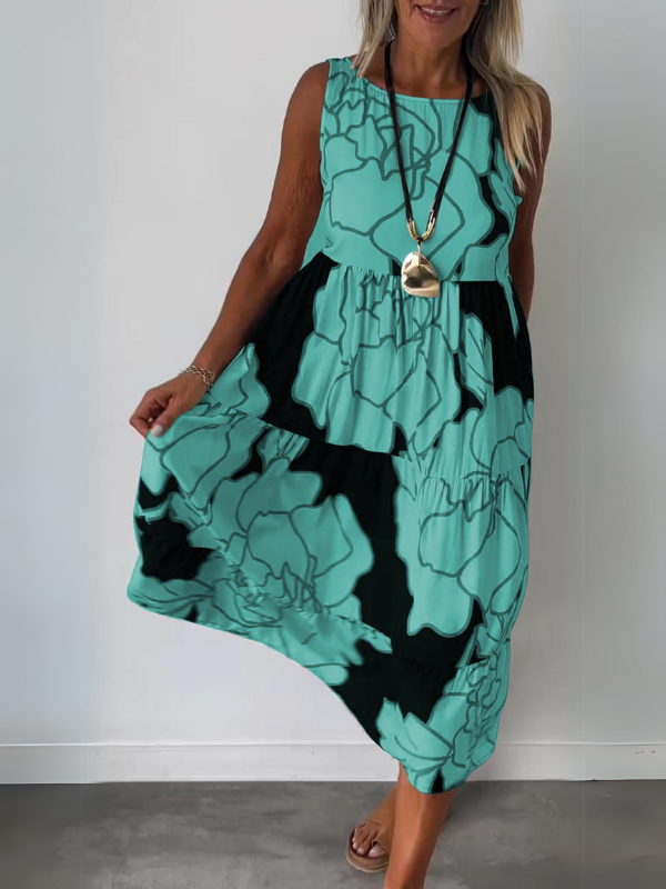 Vestido Florido Estampado Mujer