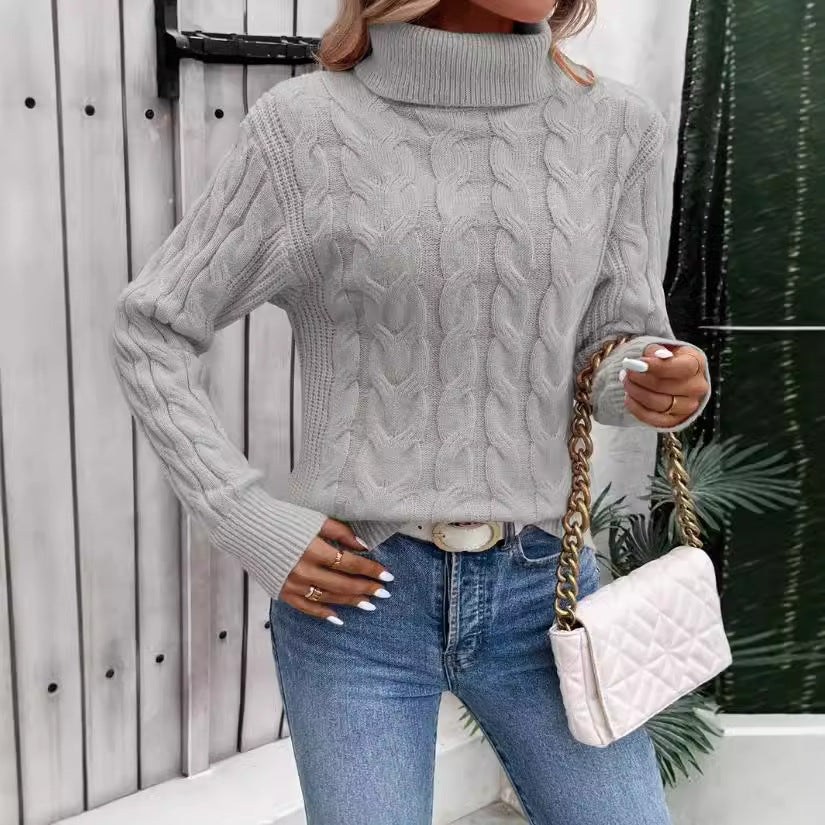 Sudadera cuello alto mujer elegante Freja
