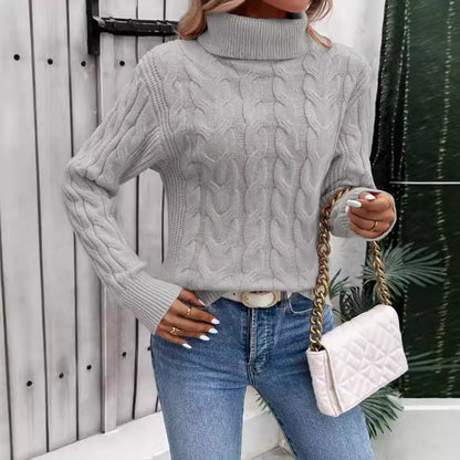 Sudadera cuello alto mujer elegante Freja