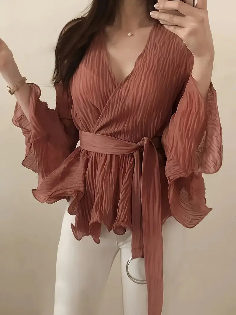 Blusa Cruzada Chic Mujer - Vestiria