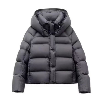 Chaqueta abrigadora mujer corte ajustado