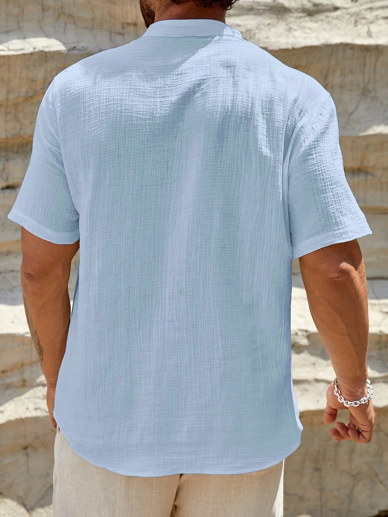 Camisa Lino Hombre Ligera Verano - Vestiria
