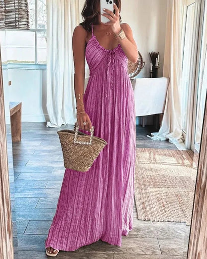Vestido ligero de verano con estampado floral fresco y elegante
