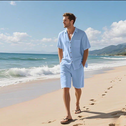 Traje de verano ligero para hombre lino fresco - Vestiria