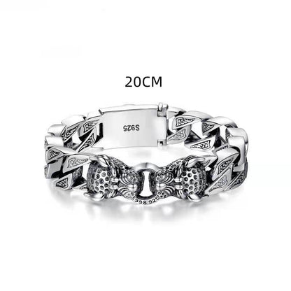 Pulsera Hombre Leopardo Diseño Feroz Metálico