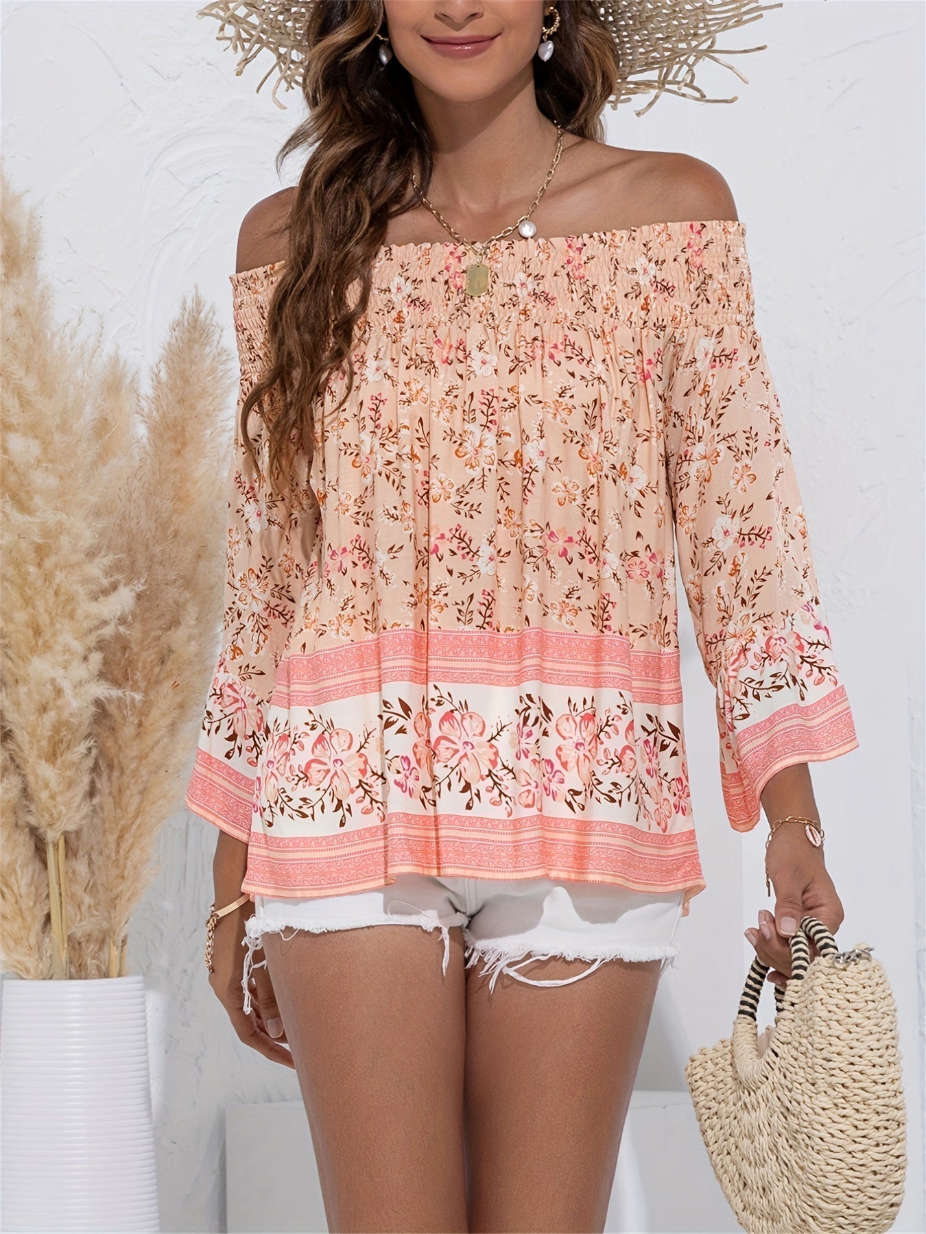 Blusa Florales Sin Mangas Elegante Mujer - Vestiria