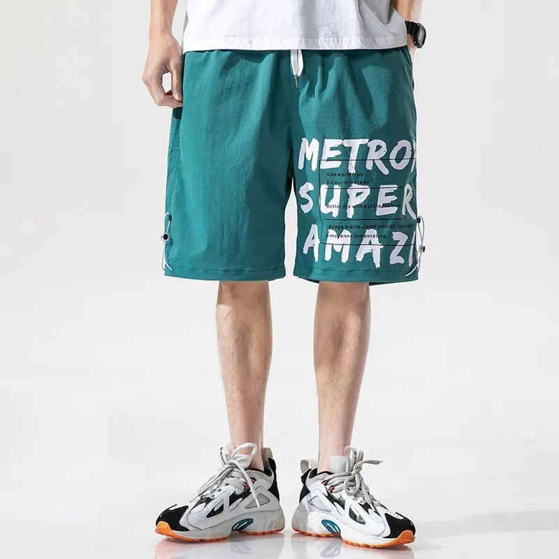 Pantalones cortos hombre algodón estilo deportivo