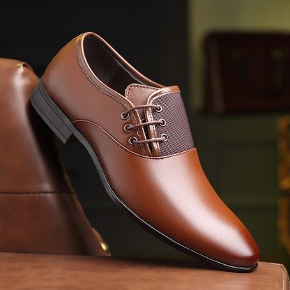 Zapatos hombre elegantes de imitación cuero punta fina - Vestiria