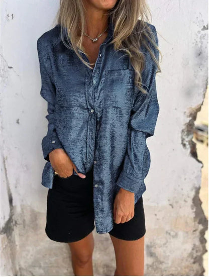 Camisa Ante Mujer Elegante