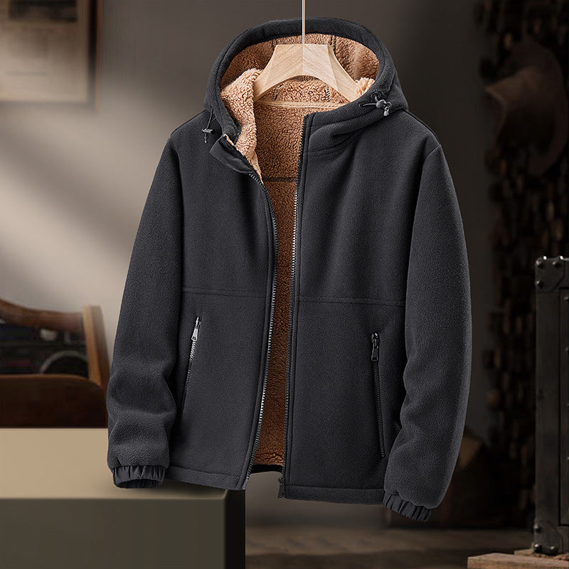 Chaqueta Hombre Piel Sintética Cálida