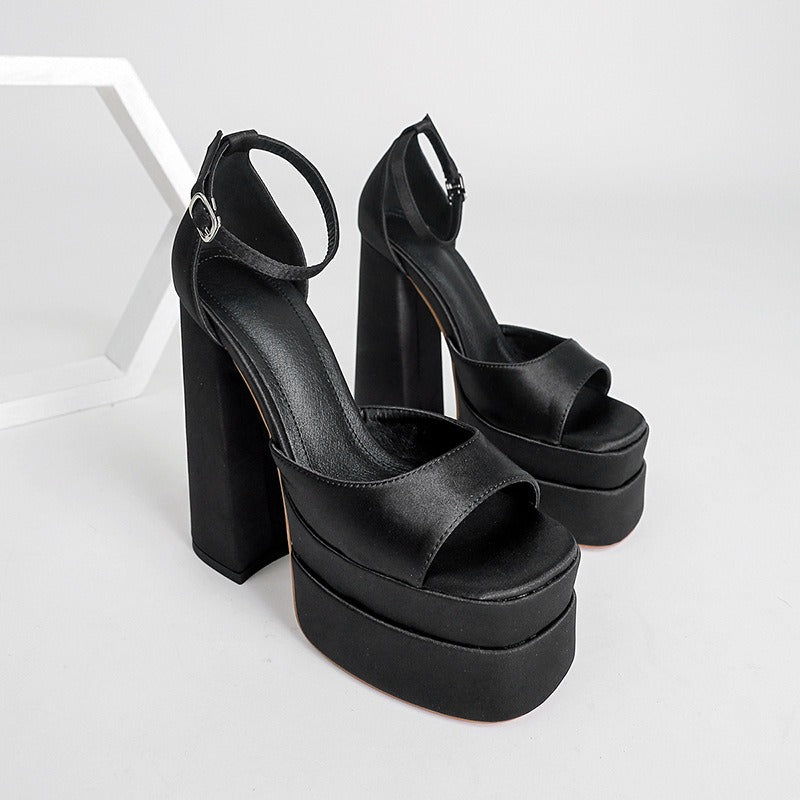 Sandalias Mujer Plataforma Alto Elegantes