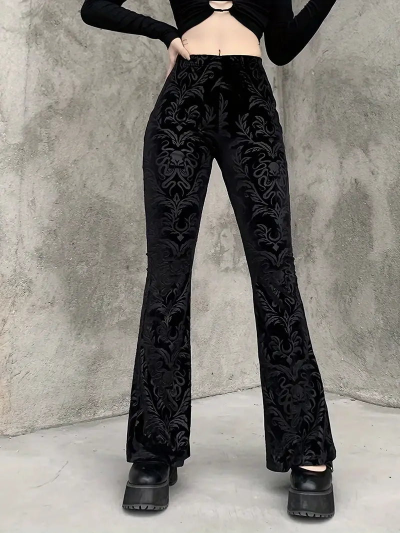 Pantalón Alto Gótico Estilo Rockero - Vestiria
