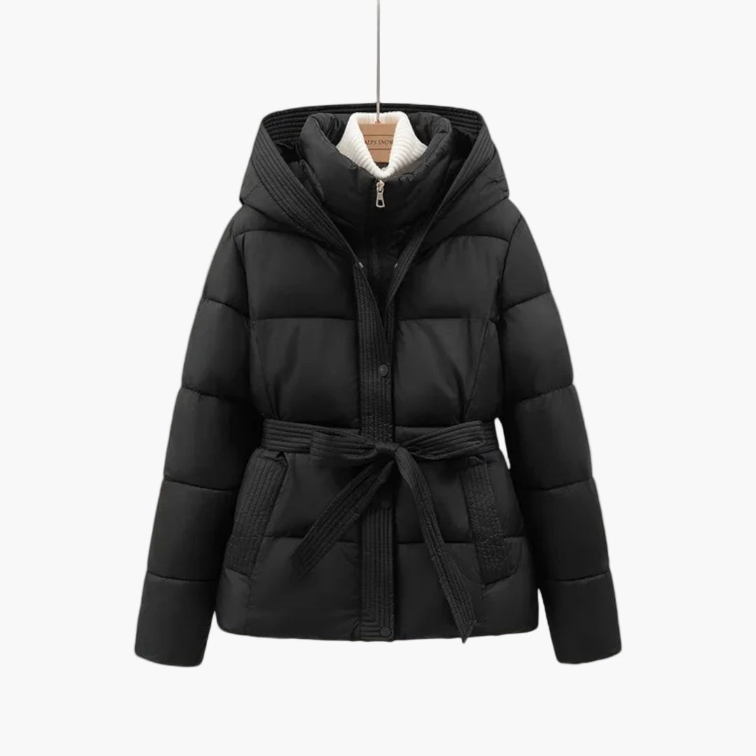 Chaqueta Invierno Acolchada Mujer Cinturón Abrazable - Vestiria