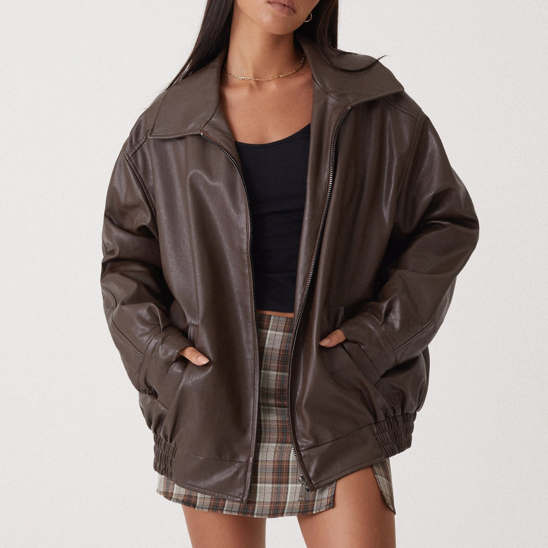 Chaquetón Mujer Informal Oversize - Vestiria