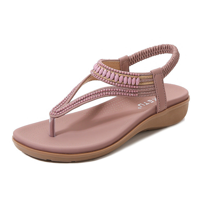 Sandalias Mujer Verano Banda Elástica Elegantes