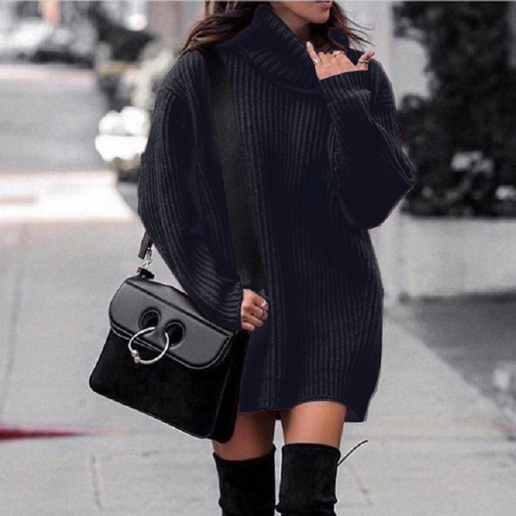 Vestido Mujer Jersey Cálido Invierno