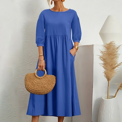 Vestido informal manga corta