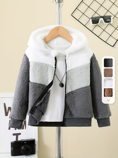 Chaqueta Niño Abultada Cremallera Capucha - Vestiria