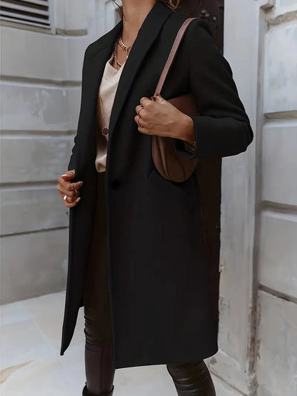 Abrigo Trench Clásico Mujer Cálido
