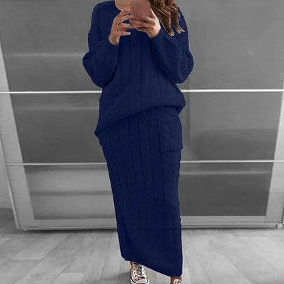 Traje Invierno Jersey Falda Gina