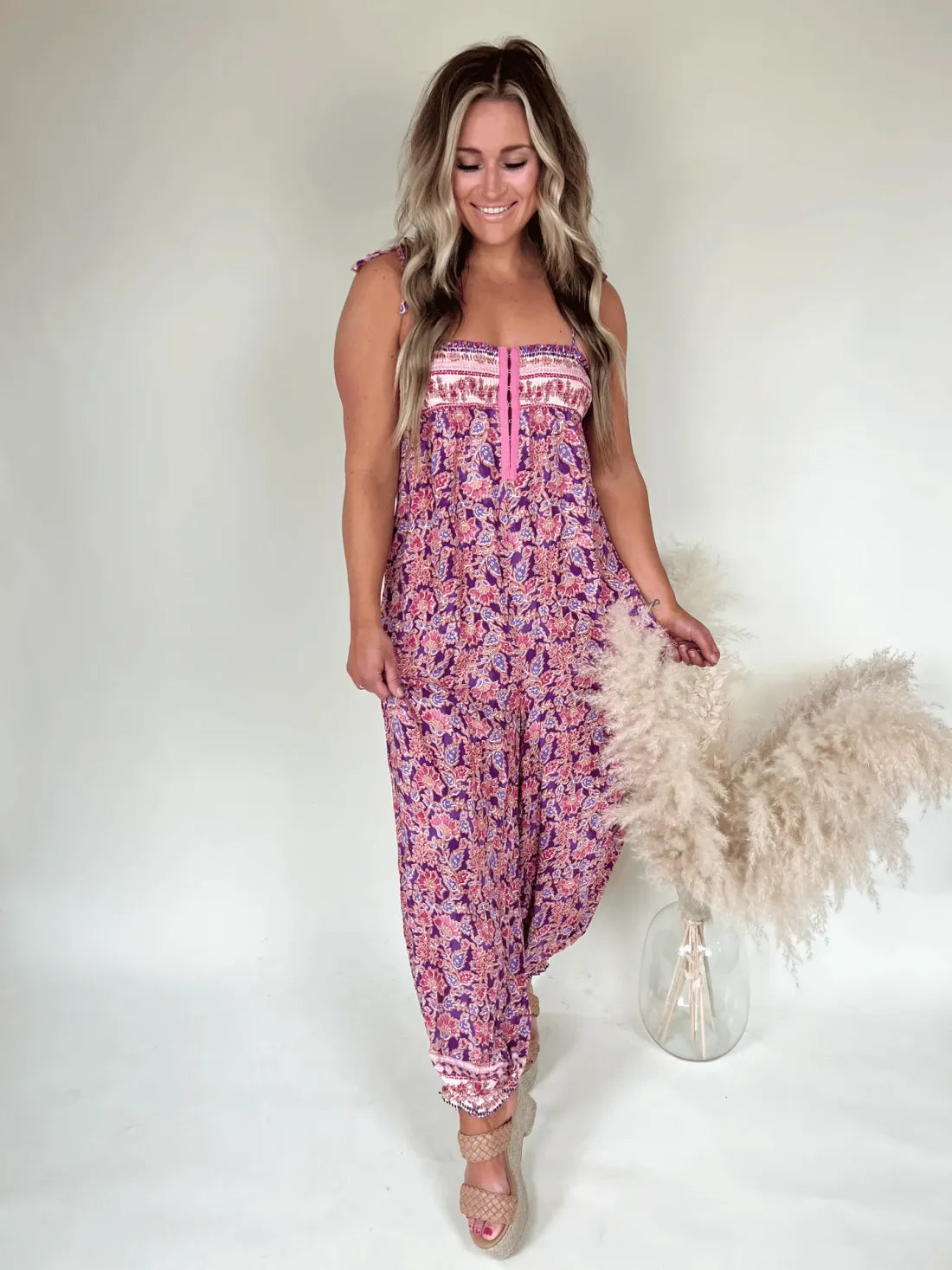 Vestido Boho Florado Veraniego Femenino