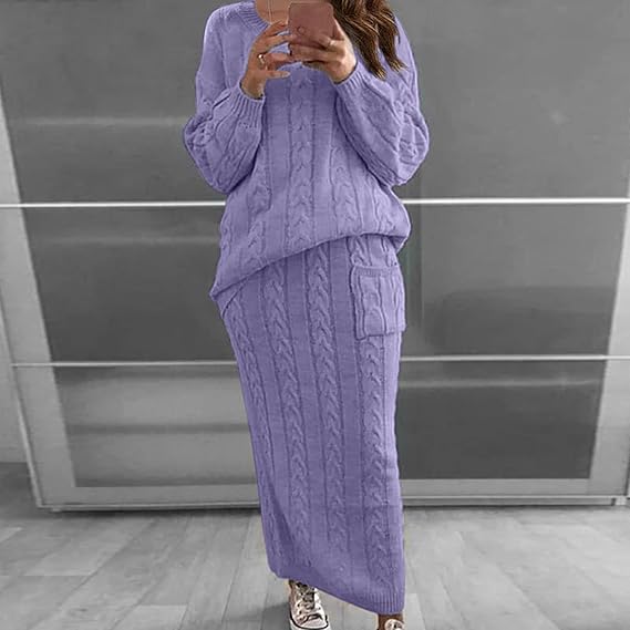 Traje Invierno Jersey Falda Gina